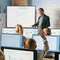 Costway 48''x36'' Mobile Magnetic Double-Sided Reversible Whiteboard Height Adjust